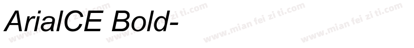 ArialCE Bold字体转换